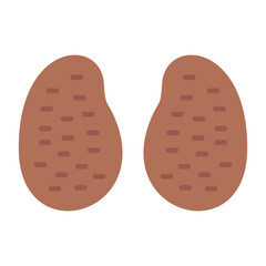 Potatoes Flat Multicolor Icon