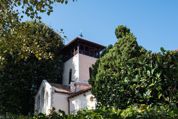 L'église d'Arcangues et son clocher