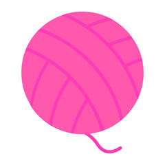 Obraz premium Wool Ball Flat Multicolor Icon