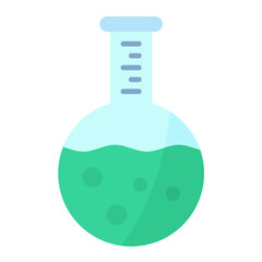 Beaker Flat Multicolor Icon