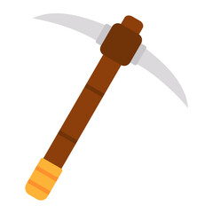 Pickaxe Flat Multicolor Icon