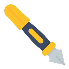 Fountain Pen Flat Multicolor Icon