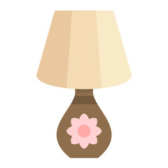 Table Lamp Flat Multicolor Icon
