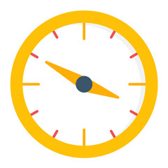 Clock Flat Multicolor Icon