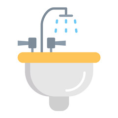 Sink Flat Multicolor Icon