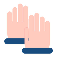Cleaning Gloves Flat Multicolor Icon