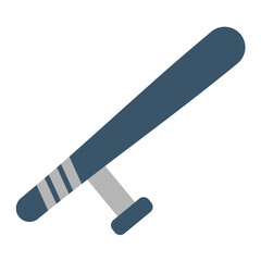 Baton Flat Multicolor Icon