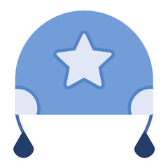 Earflaps Flat Multicolor Icon