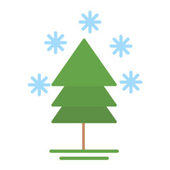 Winter Flat Multicolor Icon