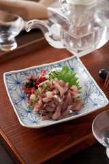 鯵の刺身