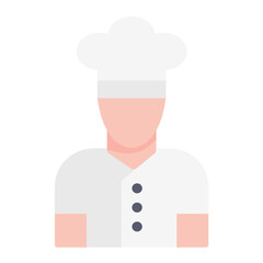 Chef Flat Multicolor Icon