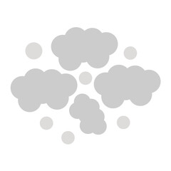 Obraz premium Smog Flat Multicolor Icon
