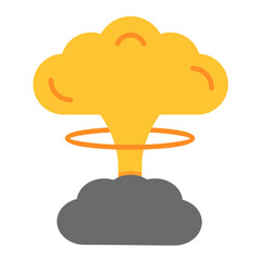 Explosion Flat Multicolor Icon