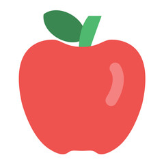 Apple Flat Multicolor Icon