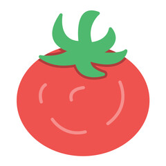 Tomato Flat Multicolor Icon