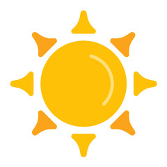 Sunny Day Flat Multicolor Icon