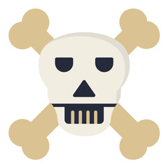 Skull Island Flat Multicolor Icon