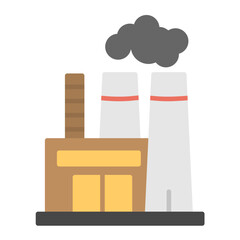 Power Station Flat Multicolor Icon