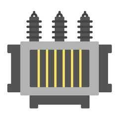 Power Transformer Flat Multicolor Icon