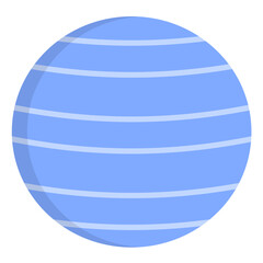 Fitball Flat Multicolor Icon