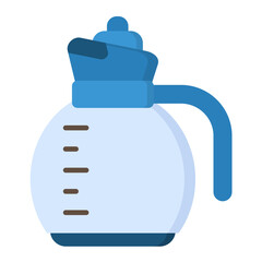 Coffee Jar Flat Multicolor Icon