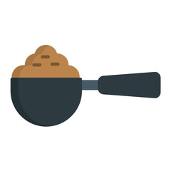 Measuring Spoons Flat Multicolor Icon