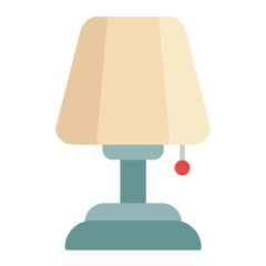 Obraz premium Lamps Flat Multicolor Icon