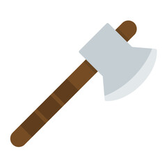 Axe Flat Multicolor Icon