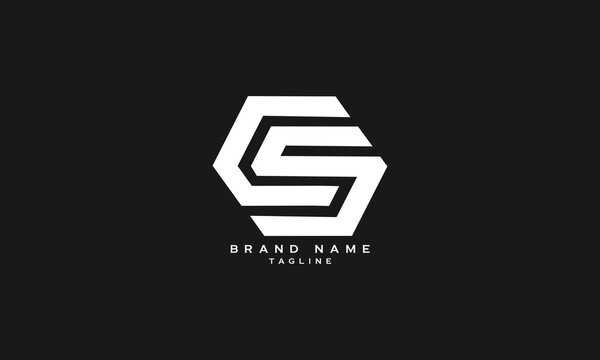 CQS, CSQ, CS, SC, Abstract initial monogram letter alphabet logo design