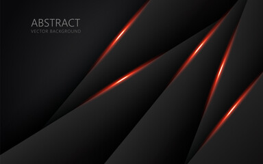 abstract light orange black space frame layout design tech triangle concept gray texture background. eps10 vector