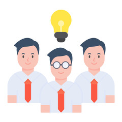 Management Learning Flat Multicolor Icon