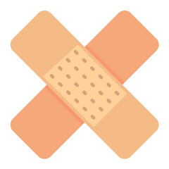 Band Aid Flat Multicolor Icon