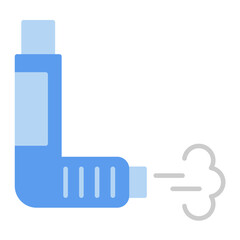 Inhaler Flat Multicolor Icon