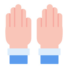 Medical Gloves Flat Multicolor Icon