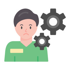 Psychology Flat Multicolor Icon