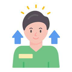 Self Esteem Flat Multicolor Icon