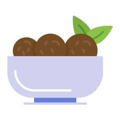 Falafel Flat Multicolor Icon