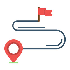 Flag Flat Multicolor Icon