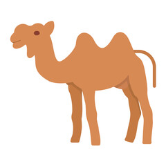 Camel Flat Multicolor Icon