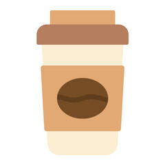 Coffee Flat Multicolor Icon