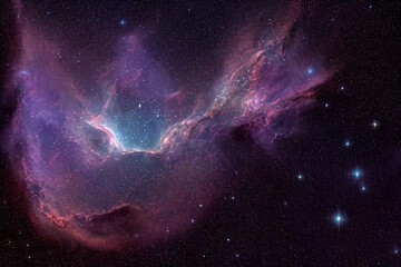 Fototapeta na wymiar galaxy nebula sky. Generative AI