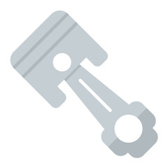 Piston Flat Multicolor Icon