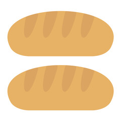 Loaf Flat Multicolor Icon