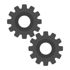 Cogs Flat Multicolor Icon