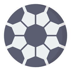 Fototapeta premium Football Flat Multicolor Icon