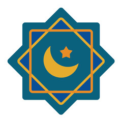 Rub El Hizb Flat Multicolor Icon