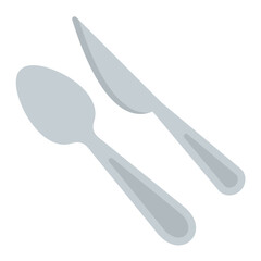 Cutlery Flat Multicolor Icon