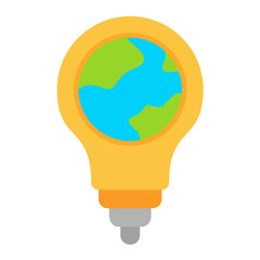 Earth Hour Flat Multicolor Icon
