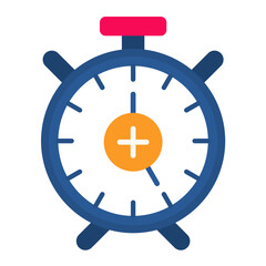 Add Alarm Flat Multicolor Icon