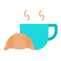 Breakfast Flat Multicolor Icon